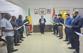  Amb. Dr. N. Nandakumar on 01 June 2026 administered “No Tobacco Pledge” to Embassy officials to mark the World No Tobacco Day 2026, highlighting dangers of tobacco use for a healthy living.